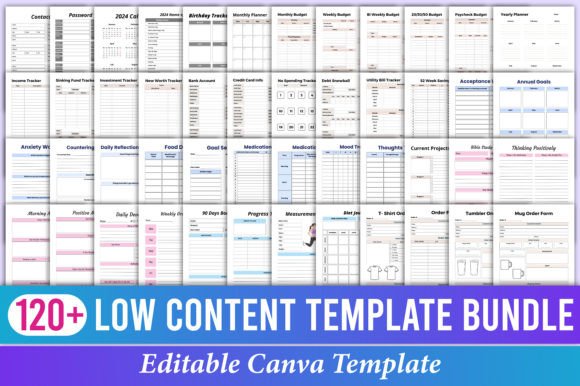 Download 120+ Low Content Canva Template Bundle - Canva template bundle Collection