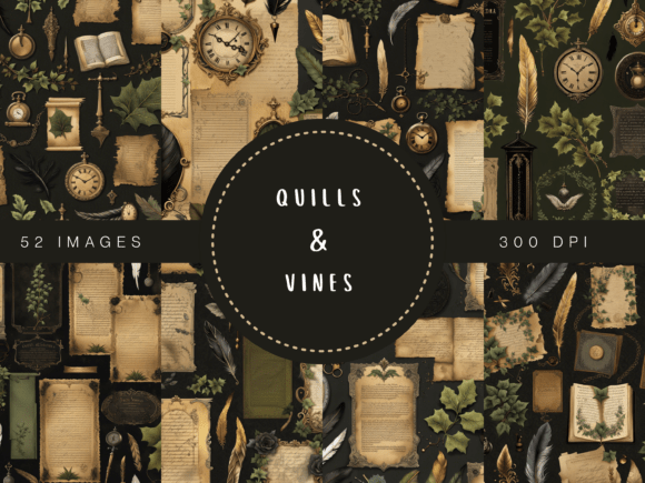 Download Quills &amp; Vines – Vintage Writer’s Journa - Writer Collection