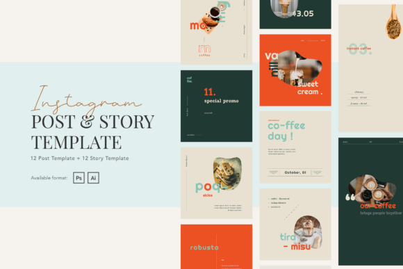 Download Elegant Coffee Shop Instagram Post Story - Story Collection