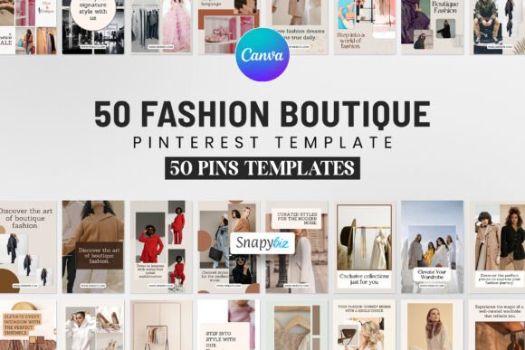 Download Fashion Pinterest Canva Pins Templates - Pinterest Collection