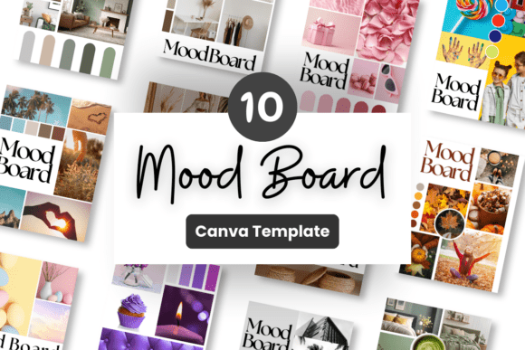Download Mood Board Canva Template Bundle - Canva template bundle Collection
