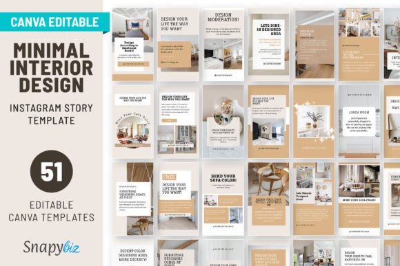Download Interior Design IG Canva Story Templates - Story Collection
