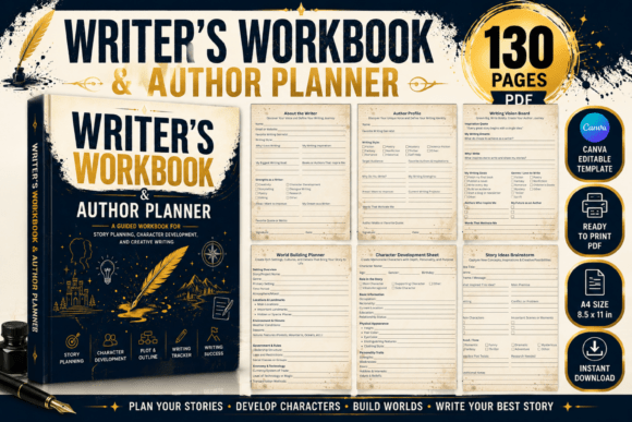 Download Writer's Workbook &amp; Author Planner - Writer Collection